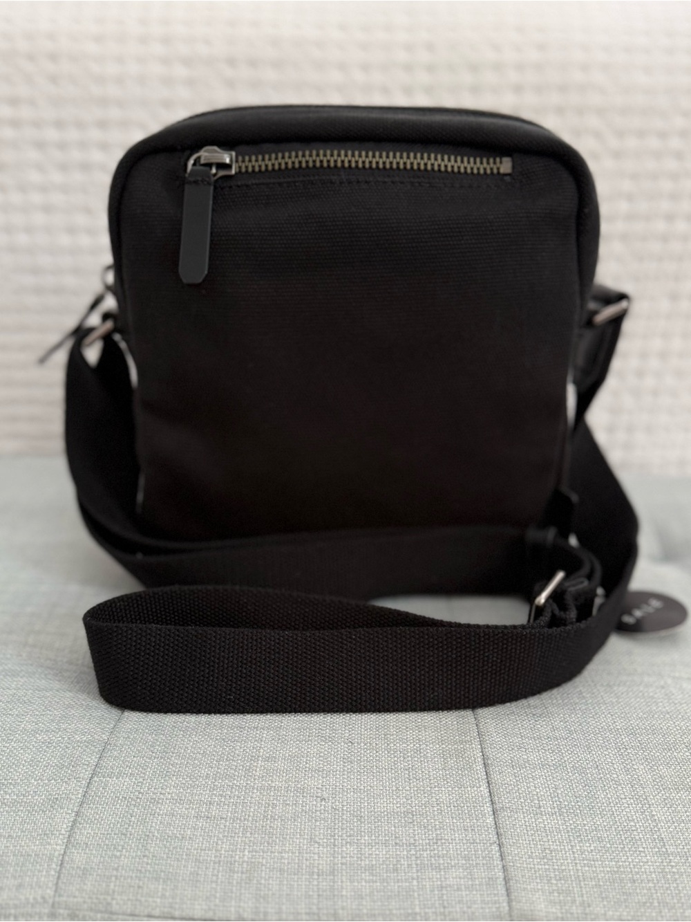 ECCO Kasan Messenger Canvas Cow Leather Black